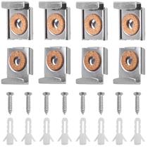 Conjunto de clipes de cabide de espelho Aylifu, clipes de montagem em espelho sem moldura