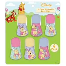 Conjunto de clipes magnéticos com 6 clipes de bolsa para personagens da Disney