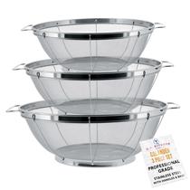 Conjunto de coadores de colander U.S. Kitchen Supply em aço inoxidável