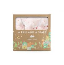 Conjunto de cobertores Angel Dear Pink Elephant Pair e uma peça de reposição