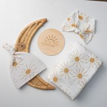 Conjunto de cobertores Baby Muslin Swaddle Miaoberry 120x120 cm orgânico