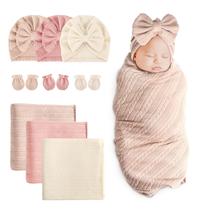 Conjunto de cobertores de recepção DRESHOW BQUBO Newborn for Baby Unissex