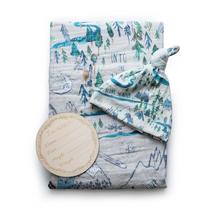 Conjunto de cobertores e chapéus Swaddle Miaoberry Organic Cotton