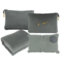 Conjunto de cobertores e travesseiros de viagem CLEXION 300 GSM de lã macia Conjunto de cobertores e travesseiros de viagem CLEXION 300 GSM de lã macia