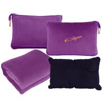 Conjunto de cobertores e travesseiros de viagem CLEXION 300 GSM de lã macia