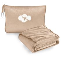 Conjunto de cobertores e travesseiros de viagem Jungle Star Compact Brown