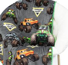 Conjunto de cobertores e travesseiros Jay Franco Monster Jam Grave Digger Conjunto de cobertores e travesseiros Jay Franco Monster Jam Grave Digger