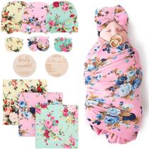 Conjunto de cobertores florais DRESHOW BQUBO 80x80cm