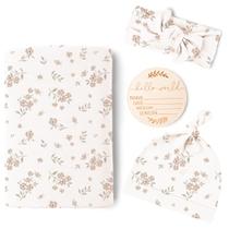 Conjunto de cobertores Konssy Newborn Swaddle 76x76 cm para meninas Conjunto de cobertores Konssy Newborn Swaddle 76x76 cm para meninas