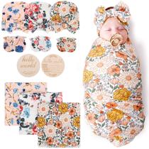 Conjunto de cobertores para bebês DRESHOW BQUBO 80x80cm Floral Newborn