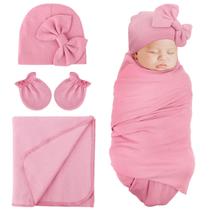 Conjunto de cobertores para bebês DRESHOW BQUBO Algodão 80x80 cm rosa