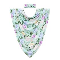 Conjunto de cobertores Swaddle Posh Peanut Soft Newborn com bandana Erin