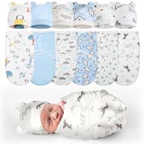 Conjunto de cobertores Swaddle Ramede, pacote com 6, Preemie, com chapéus para bebês