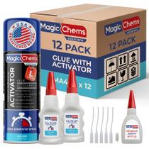 Conjunto de Cola CA Mágica Magic Chems 24x50g + 12x400ml Conjunto de Cola CA Mágica Magic Chems 24x50g + 12x400ml