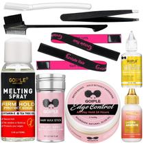 Conjunto de cola para perucas Goiple Lace Melting Spray Hair Wax Stick