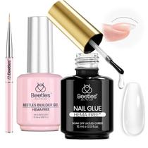 Conjunto de cola para unhas e gel Builder para besouros 15 ml sem hema x2