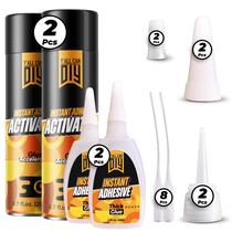 Conjunto de cola Y'allcandiy CA Glue 50g + Activator 200mL para marcenaria Conjunto de cola Y'allcandiy CA Glue 50g + Activator 200mL para marcenaria