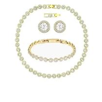 Conjunto De Colar De Diamante Feminino Elegante Presente De Joias De Luxo Para Traje De Festa
