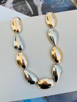 Conjunto de colar e brinco maximalista bijuteria folheada Conjunto de colar e brinco maximalista bijuteria folheada
