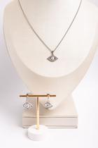 Conjunto de colar e brincos aço inoxidável olho hórus Conjunto de colar e brincos aço inoxidável olho hórus