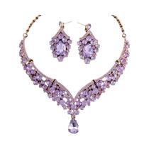 Conjunto De Colar E Brincos De Cristal AB Color Rhinestone Para Noivas, Bijuterias Para Festas De Conjunto De Colar E Brincos De Cristal AB Color Rhinestone Para Noivas, Bijuterias Para Festas De