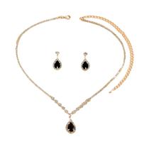 Conjunto de colar e brincos para mulheres, acessórios de festa de 3 anos, moda, 4055 Conjunto de colar e brincos para mulheres, acessórios de festa de 3 anos, moda, 4055