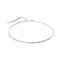Conjunto De Colar E Pulseira Feminino Em Prata Esterlina 925 Com Gypsophila Brilhante Para Conjunto De Colar E Pulseira Feminino Em Prata Esterlina 925 Com Gypsophila Brilhante Para
