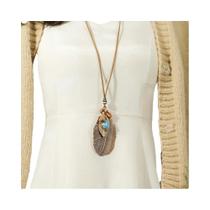 Conjunto De Colar Longo Vintage Boho Marrom Com Design De Concha Turquesa Joias Tribais Para Festas