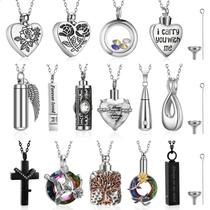 Conjunto de colares Urn Ecation em aço inoxidável, 15 peças de cremação