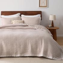 Conjunto de colcha Bedsure Pink King Size com 2 fronhas