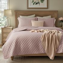 Conjunto de colcha Bedsure Queen Size Dusty Rose com 2 capas