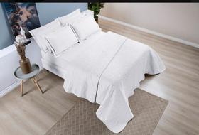 Conjunto De Colcha Casal Super King Madri 200 Fio Matelado