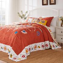 Conjunto de colchas Greenland Home Barefoot Bungalow Topanga acolchoado Conjunto de colchas Greenland Home Barefoot Bungalow Topanga acolchoado