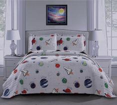 Conjunto de colchas Oliven Space Quilt Summer Twin Size Kids