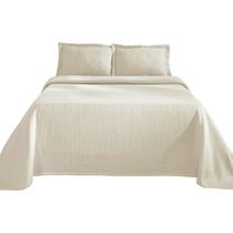 Conjunto de colchas Superior Cotton Fleur De Lis Queen Ivory Conjunto de colchas Superior Cotton Fleur De Lis Queen Ivory