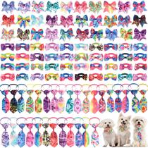 Conjunto de coleira de gravata borboleta para cães Reginary, 100 peças para pequenas e médias