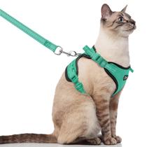 Conjunto de Coleira e Arnês para Gatos Supet - Ajustável e à Prova de Fuga