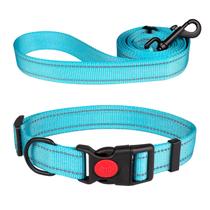 Conjunto de coleira e coleira para cães Spiatue Reflective Nylon Conjunto de coleira e coleira para cães Spiatue Reflective Nylon