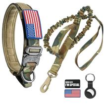 Conjunto de coleira para cães e coleira elástica Celifelight Tactical Camo Conjunto de coleira para cães e coleira elástica Celifelight Tactical Camo