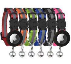 Conjunto de coleiras para gatos Bemix Pets Reflective com suportes AirTag x8 Conjunto de coleiras para gatos Bemix Pets Reflective com suportes AirTag x8