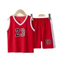 Conjunto de Colete e Shorts de Basquete para Crianças - Verão