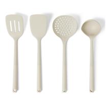 Conjunto de Colher e Concha para Cozinha Amazon Basics 4 Peças, Livre de BPA