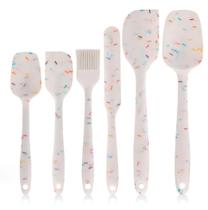 conjunto de colher e espatulas para cozinha de silicone antiaderente espatulas resistentes ao calor excelente ferrame... conjunto de colher e espatulas para cozinha de silicone antiaderente espatulas resistentes ao calor excelente ferrame...
