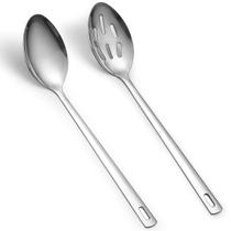 Conjunto de colheres de cozinha Kyraton em aço inoxidável resistente ao calor Conjunto de colheres de cozinha Kyraton em aço inoxidável resistente ao calor