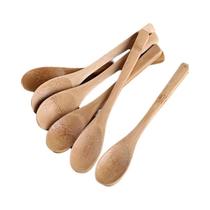 Conjunto De Colheres De Madeira Com Cabo Longo 6 Peças Utensílios De Cozinha Duráveis Para Café Mel Conjunto De Colheres De Madeira Com Cabo Longo 6 Peças Utensílios De Cozinha Duráveis Para Café Mel