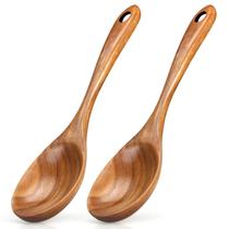 Conjunto de colheres de madeira Renawe 30cm, madeira de acácia, 2 unidades Conjunto de colheres de madeira Renawe 30cm, madeira de acácia, 2 unidades