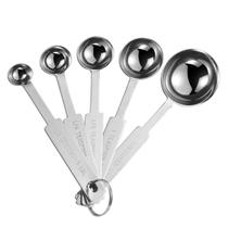 Conjunto de colheres de medição OstWony 5PCS em aço inoxidável Conjunto de colheres de medição OstWony 5PCS em aço inoxidável