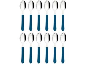 Conjunto de Colheres de Mesa Tramontina Leme Azul Oceano 12 Peças Conjunto de Colheres de Mesa Tramontina Leme Azul Oceano 12 Peças