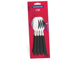 Conjunto de Colheres de Mesa Tramontina Leme Preto 12 Peças Conjunto de Colheres de Mesa Tramontina Leme Preto 12 Peças
