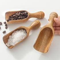 Conjunto de Colheres Medidoras de Madeira CDEHQFB 3 peças 15 cm em Acácia